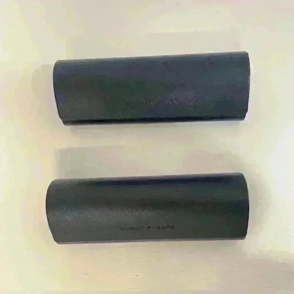 Warby Parker Set of Two Eyeglasses Cases with Boxes Flap‎ Magnetic Closure